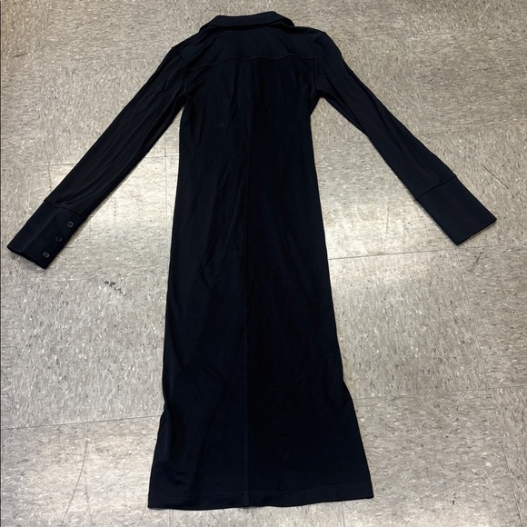 Helmut Lang Black Long Sleeve Shirt Dress - Picture 4 of 4